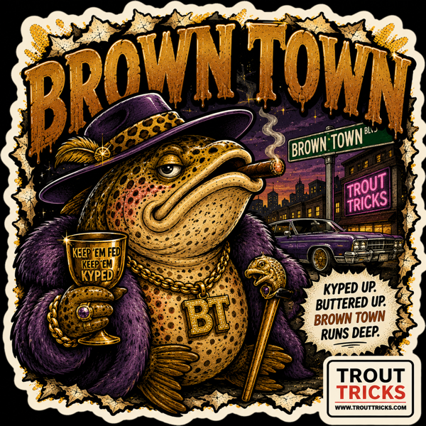 Brown Town sticker