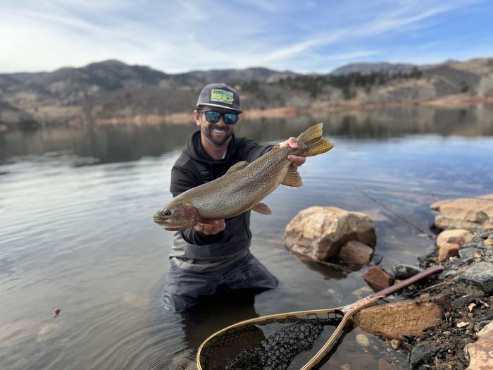 Colorado reservoir rainbow trout during the 2026 drought